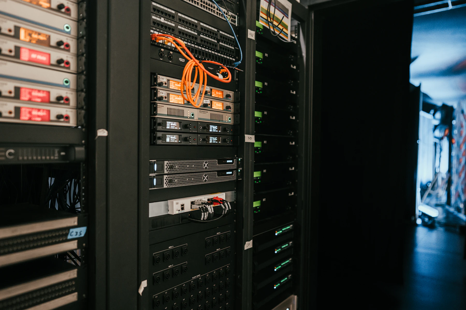 Server racks and digital infrastructure